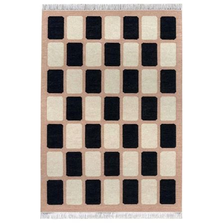 Handmade Minimalist Natural Cotton Dhurrie For Living Room